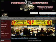 Tablet Screenshot of lbfishingsupplies.com